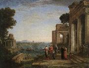 Claude Lorrain Aeneas-s Farewell to Dido in Carthago oil painting artist